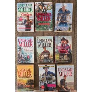 Lot of 9 Western Cowboy Paperback Books Linda Lael Miller Romance Book Lot